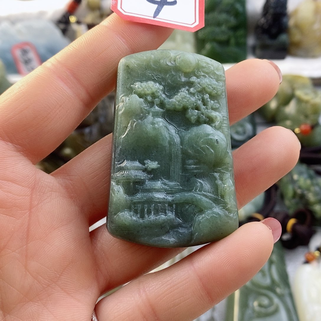和田玉（糖玉）颈饰未镶嵌
