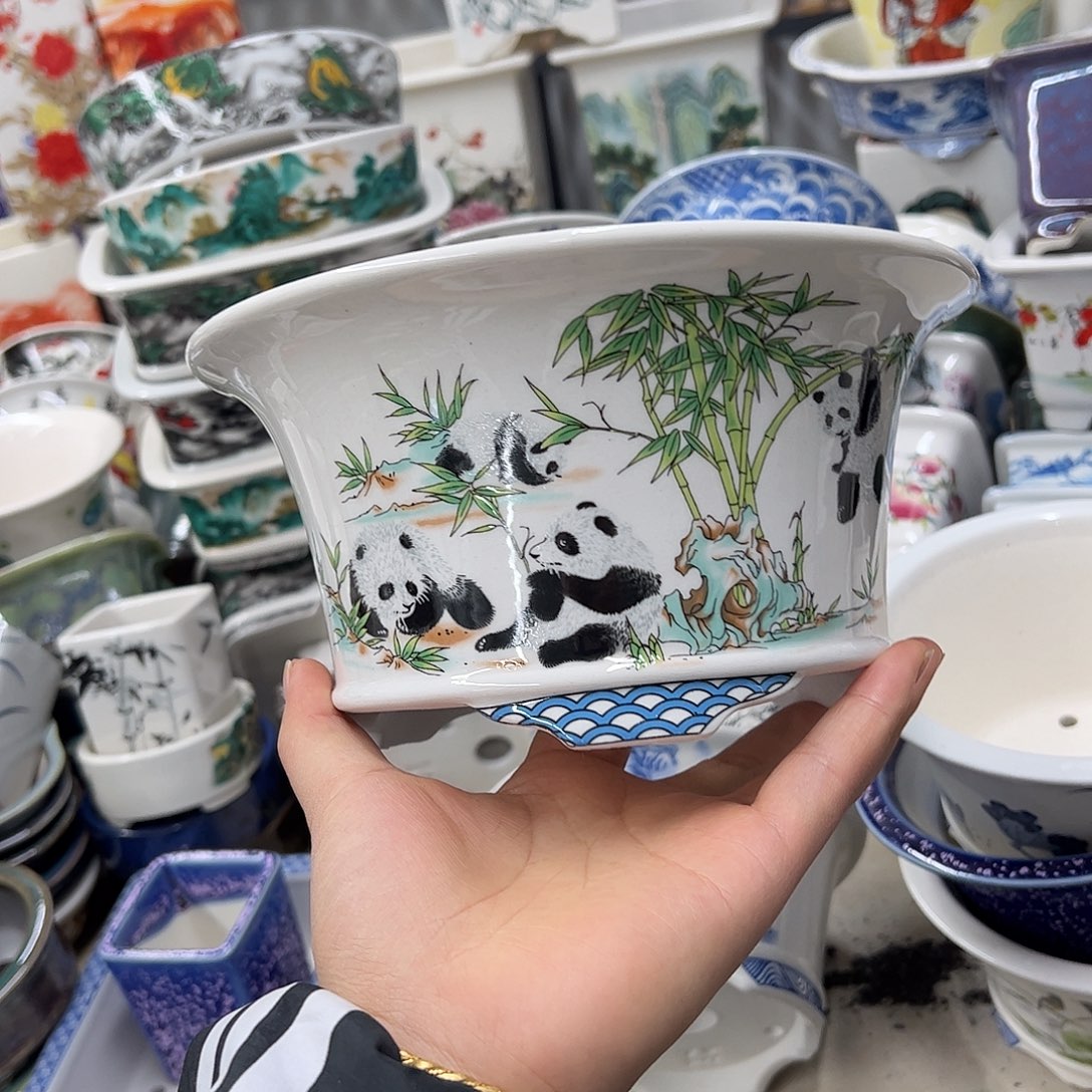 紫砂花盆745号瑕疵20/10cm