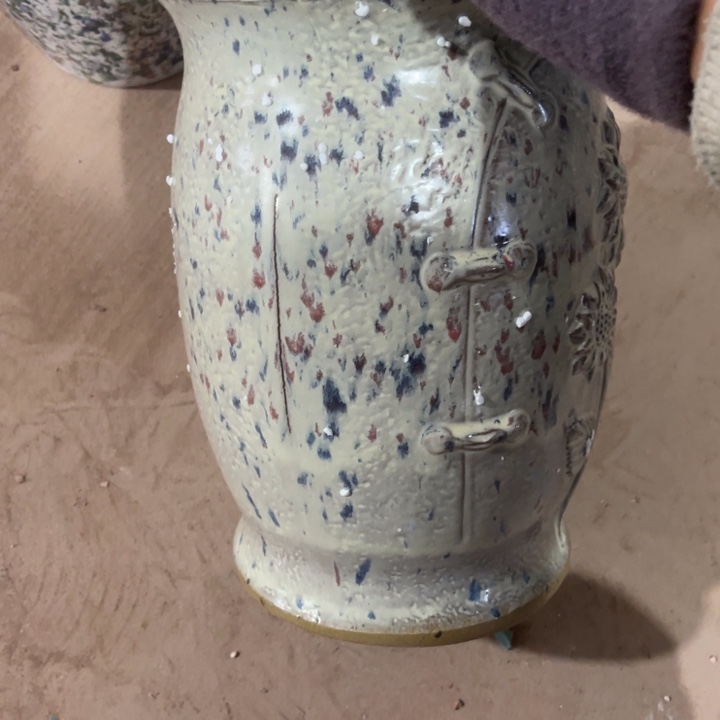 紫砂花盆口径20高度30一只瑕疵