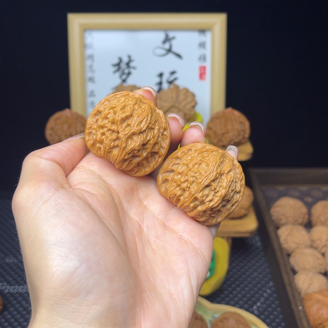 吊坠文玩核桃磨盘41打底