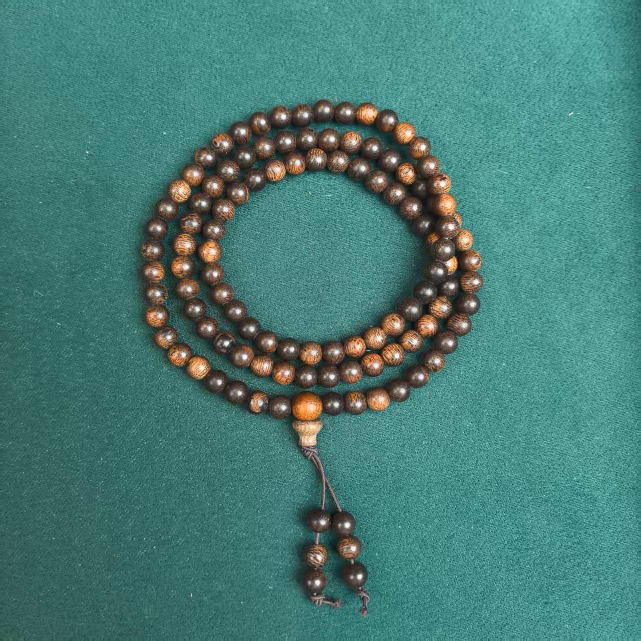 B079【鼎盛】昆仑梅格紫油料圆珠多圈手串