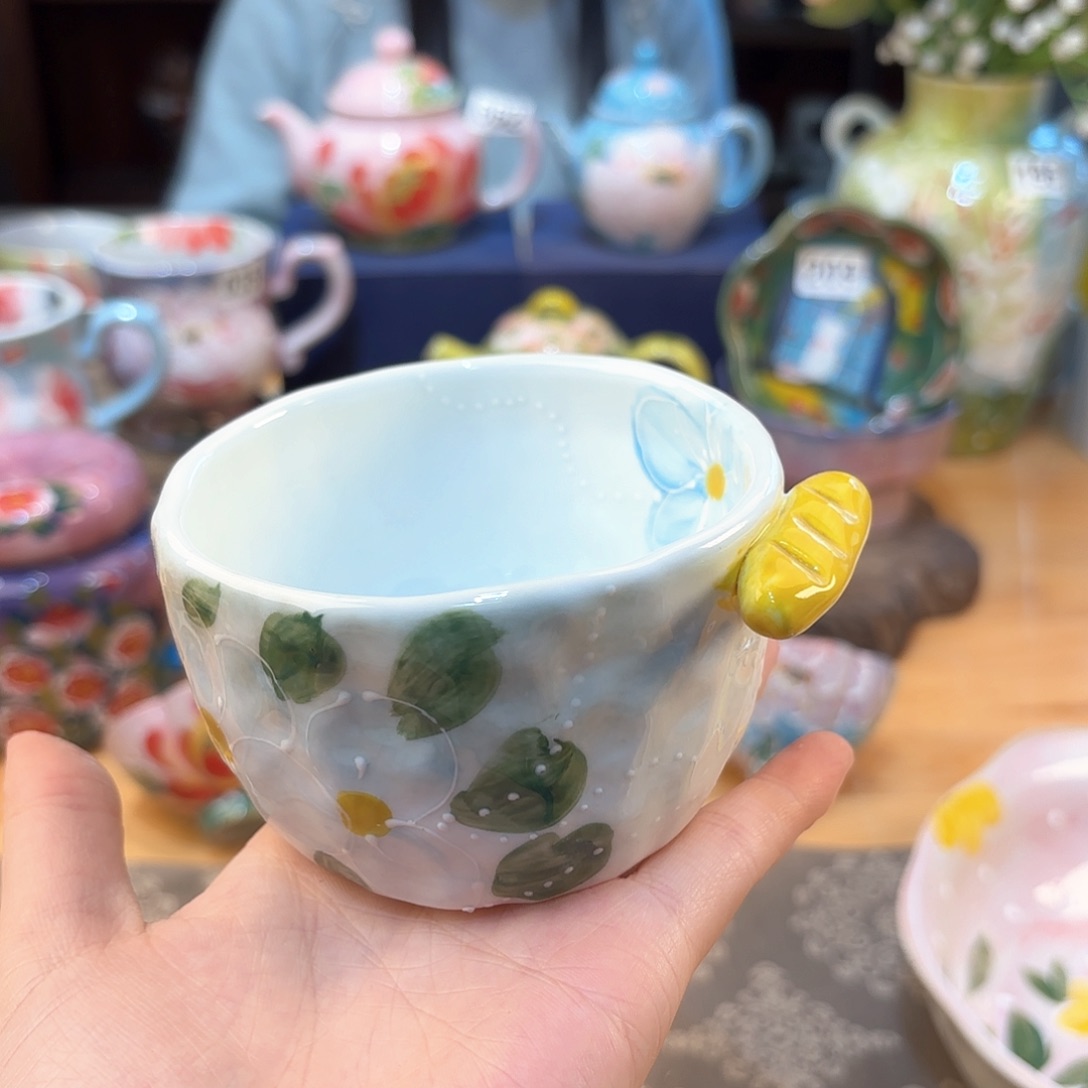 景德镇手绘高温釉下彩陶瓷茶具