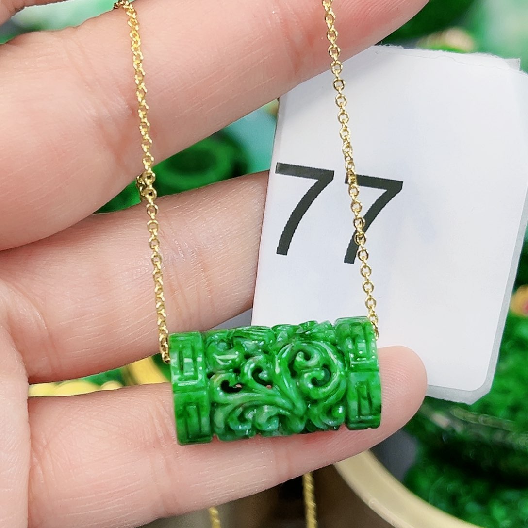 翡翠颈饰未镶嵌吊坠