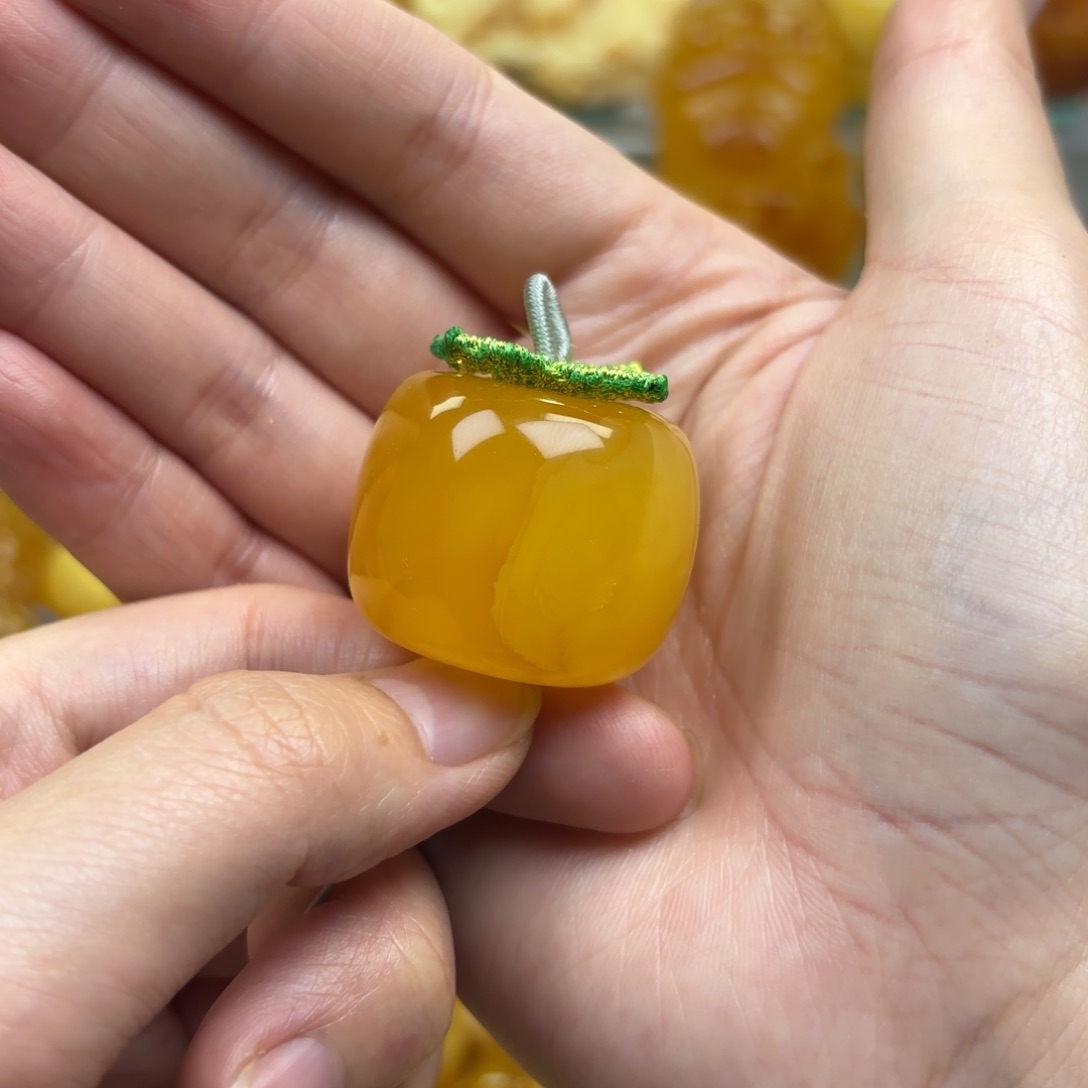 裸石蜜蜡未镶嵌蜜蜡吊坠打孔不退不换