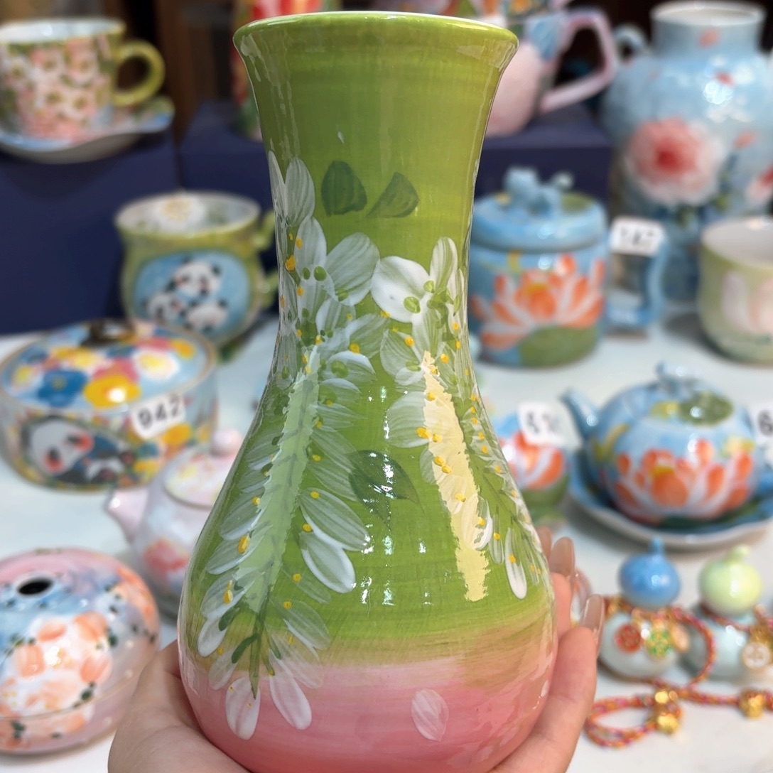 景德镇手绘高温釉下彩陶瓷茶具