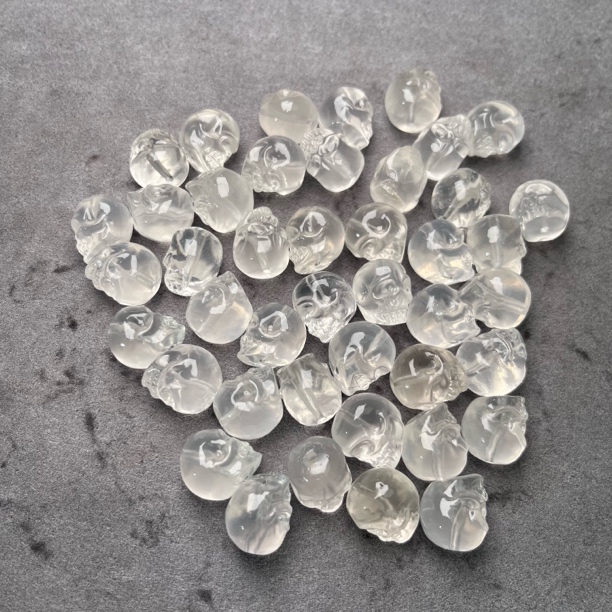 白水晶尸陀林主藏式配珠文玩珠宝磨砂面多样性发一个