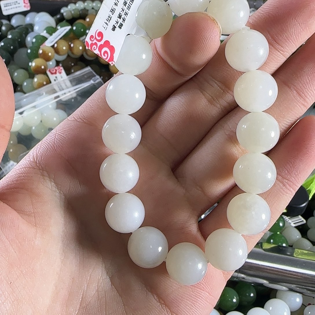 和田玉手链未镶嵌37