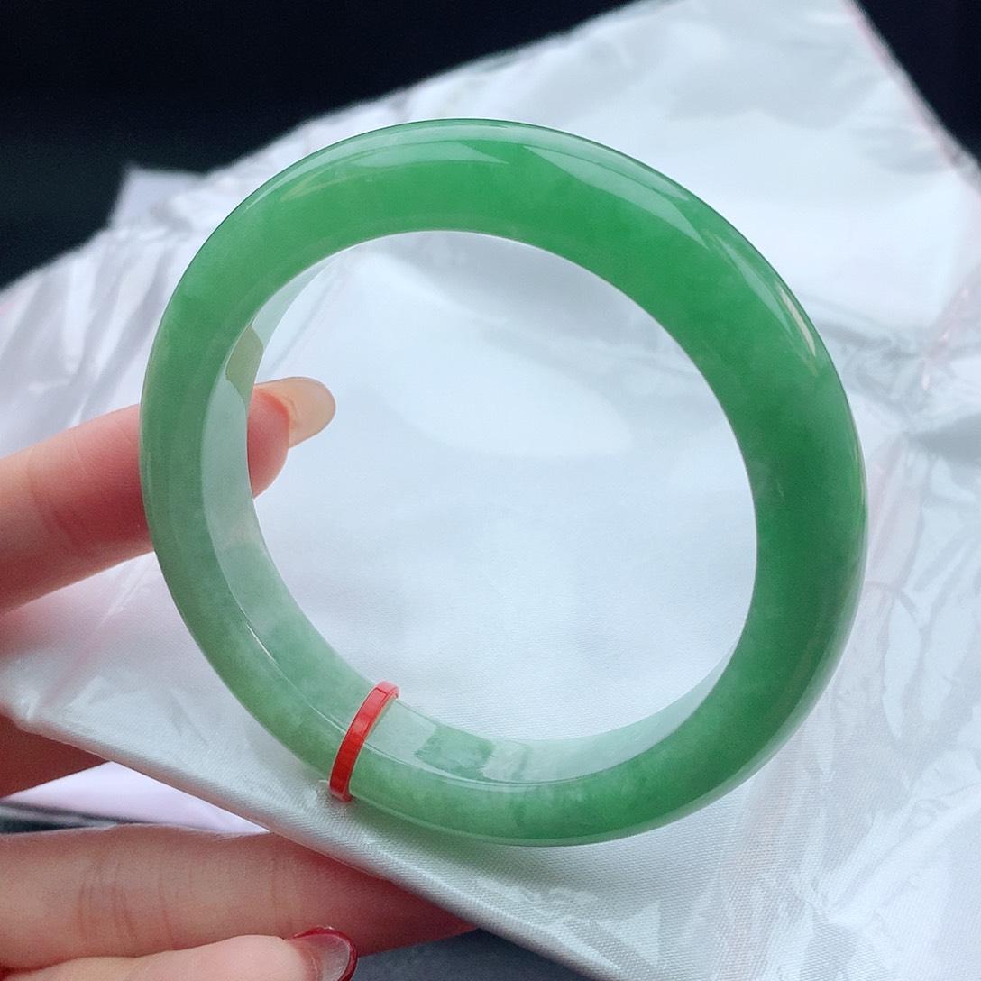 翡翠手镯未镶嵌橘*53圈口250004