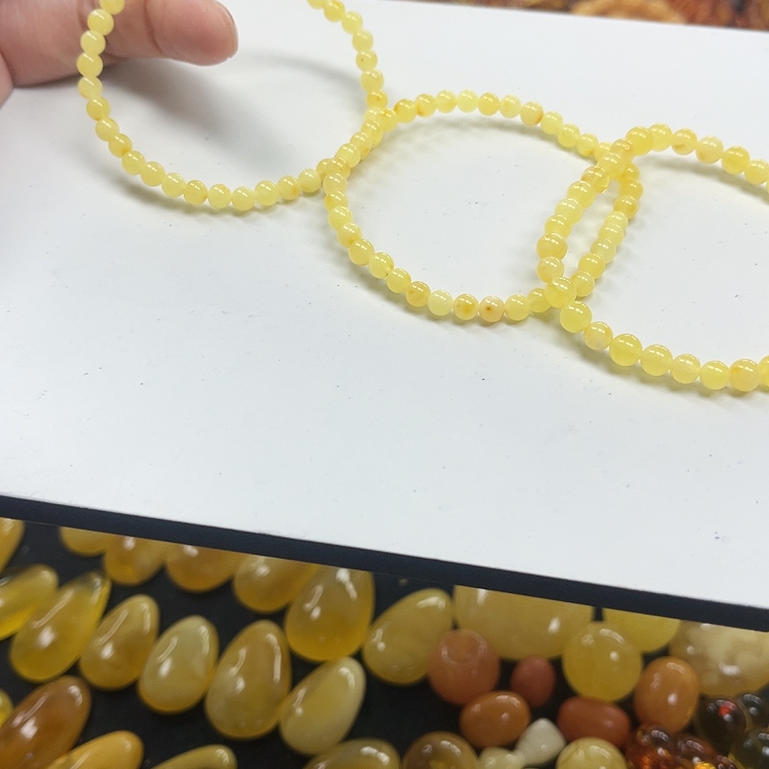 琥珀未镶嵌手链蜜蜡手串