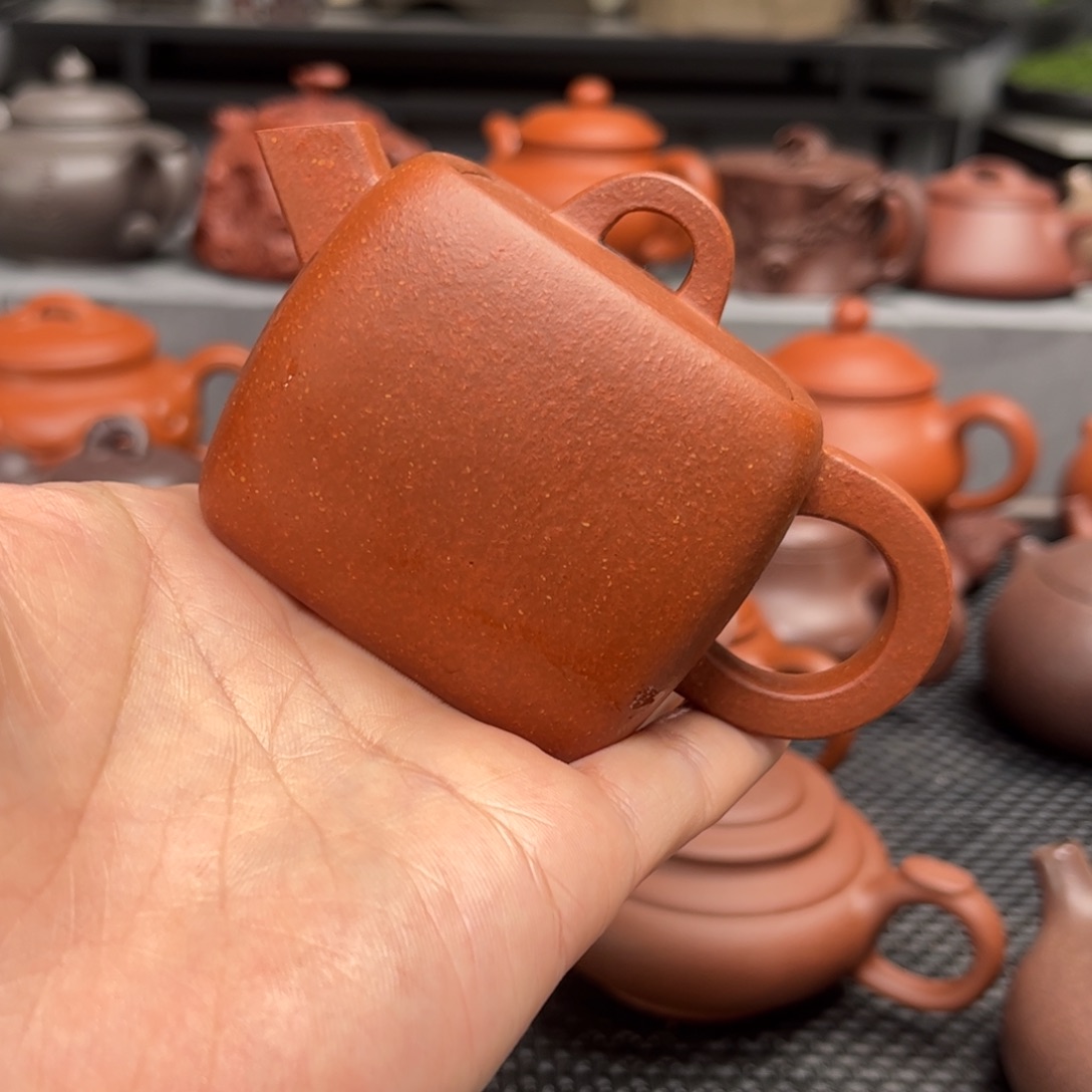 紫砂茶壶本****构紫砂艺术茶具套装红降坡
