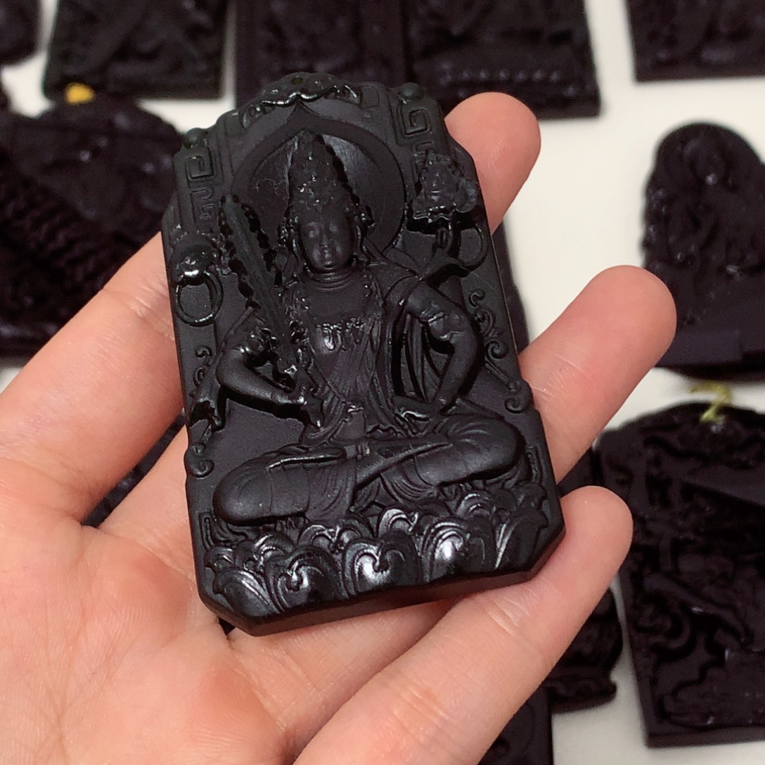 骂****天然缅甸a货钢琴黑挂件