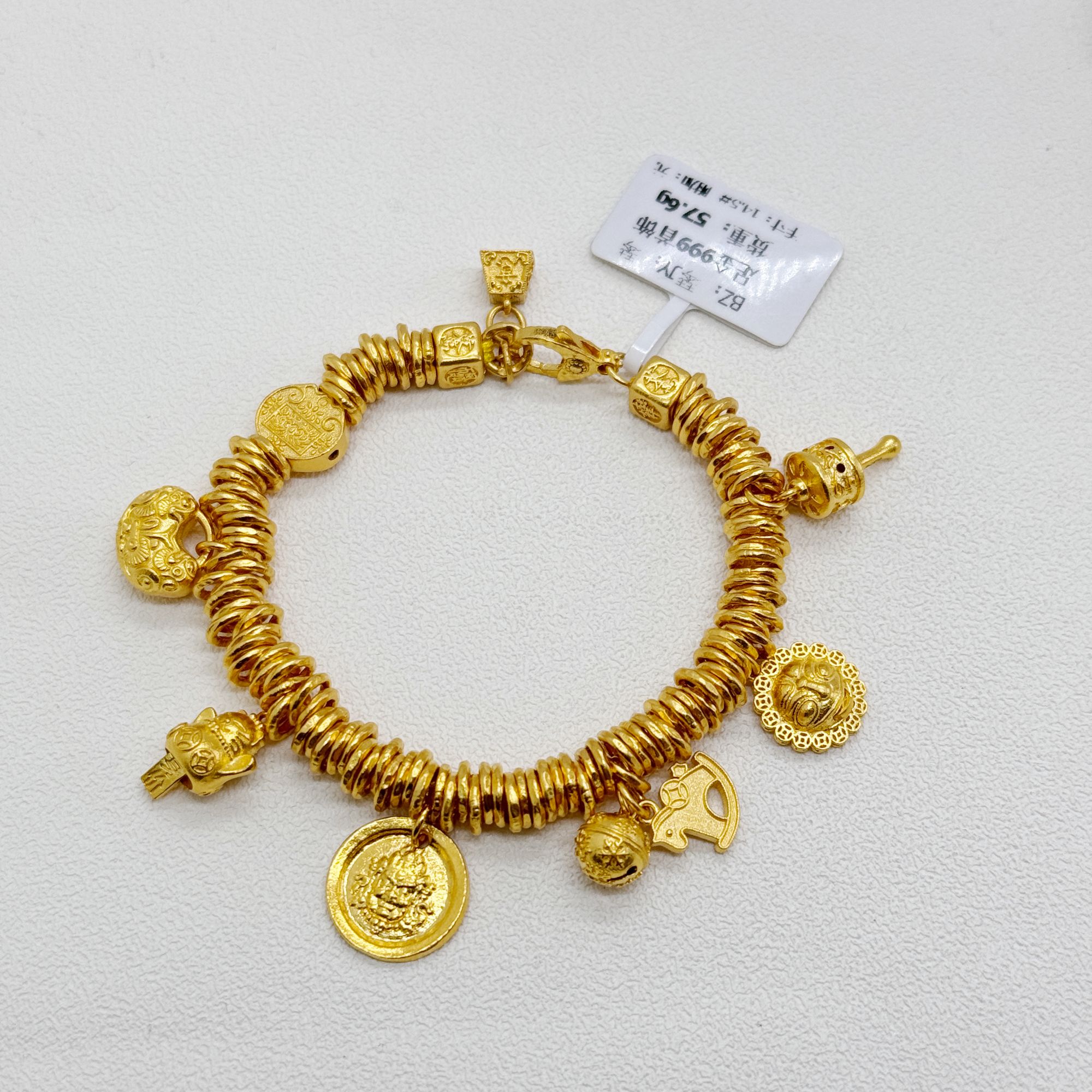 足金999手工盘缠 卡6 14.5CM 57.6