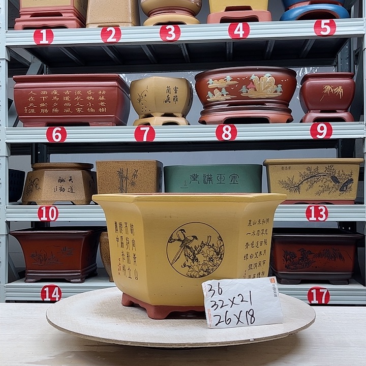 紫砂花盆紫砂花盆