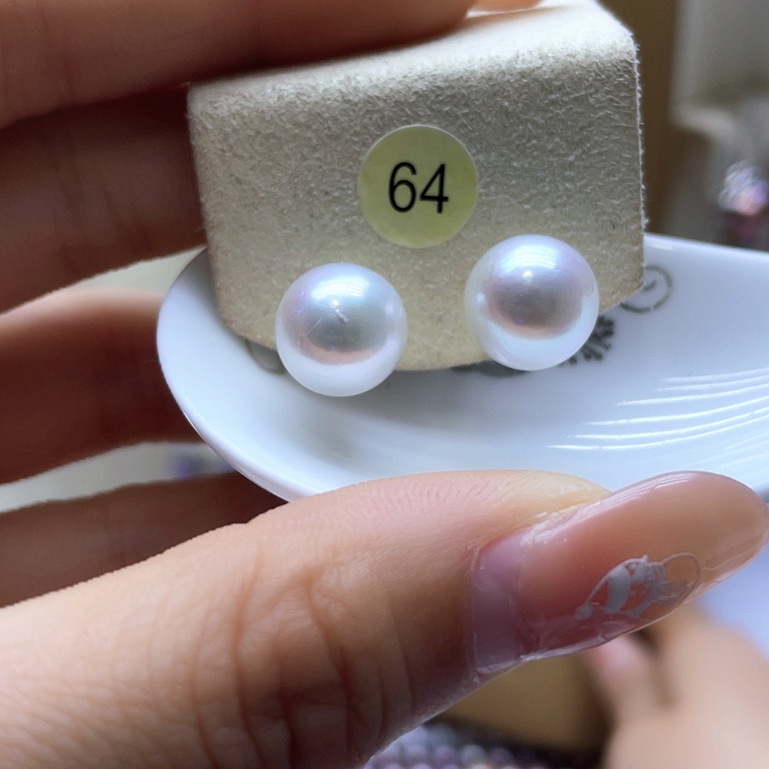 淡水珍珠耳饰银S925镶嵌