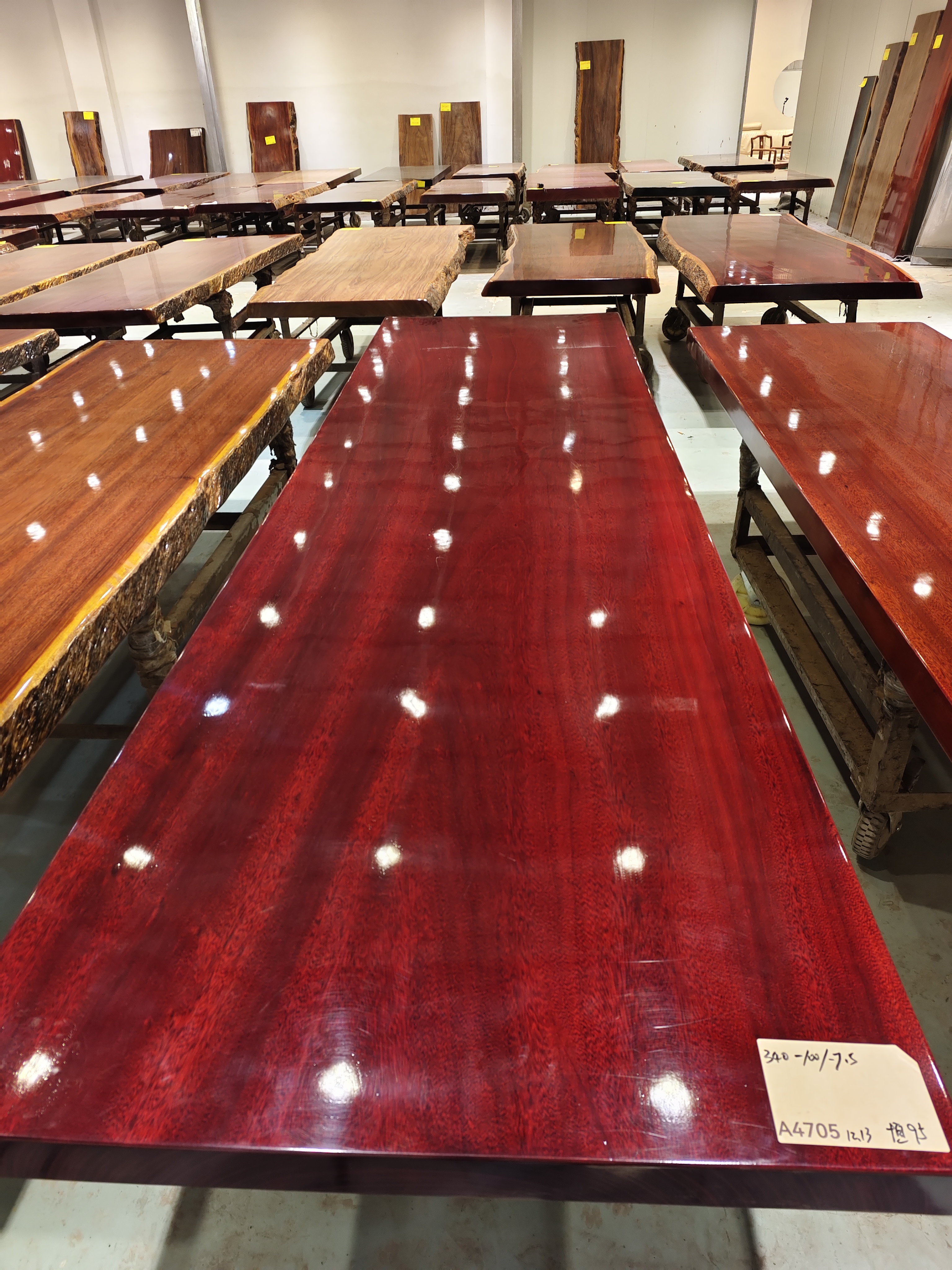 非洲进口实木大板茶桌办公桌