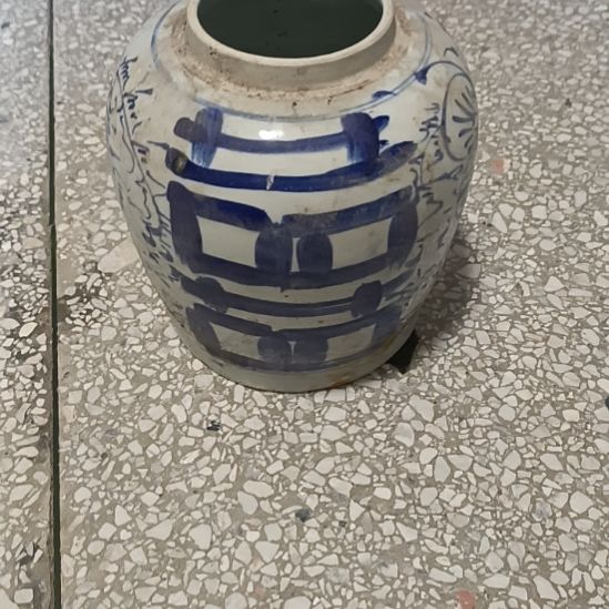 摆件双双双喜临门罐罐摆件青花陶瓷