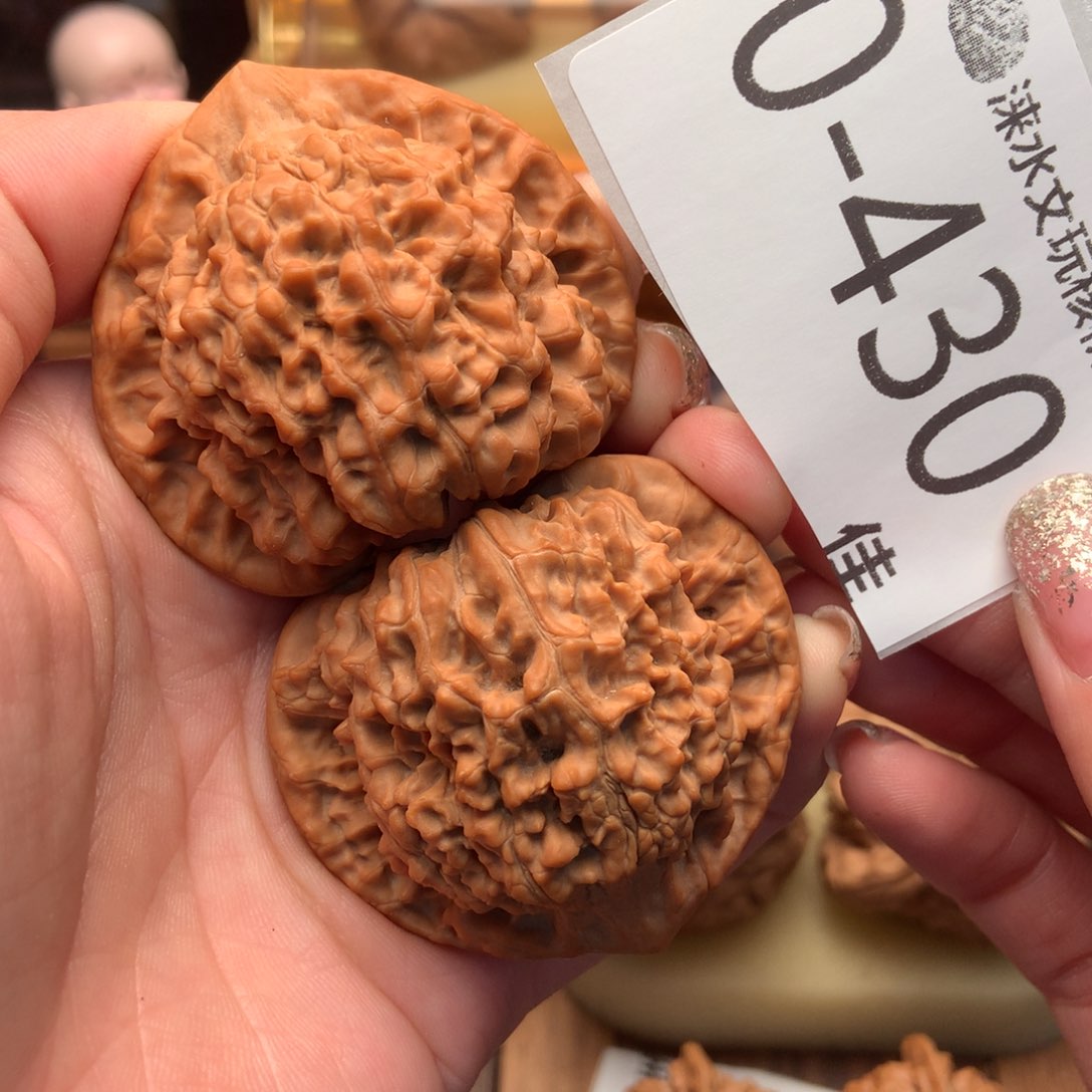 文玩核桃把件49官帽 