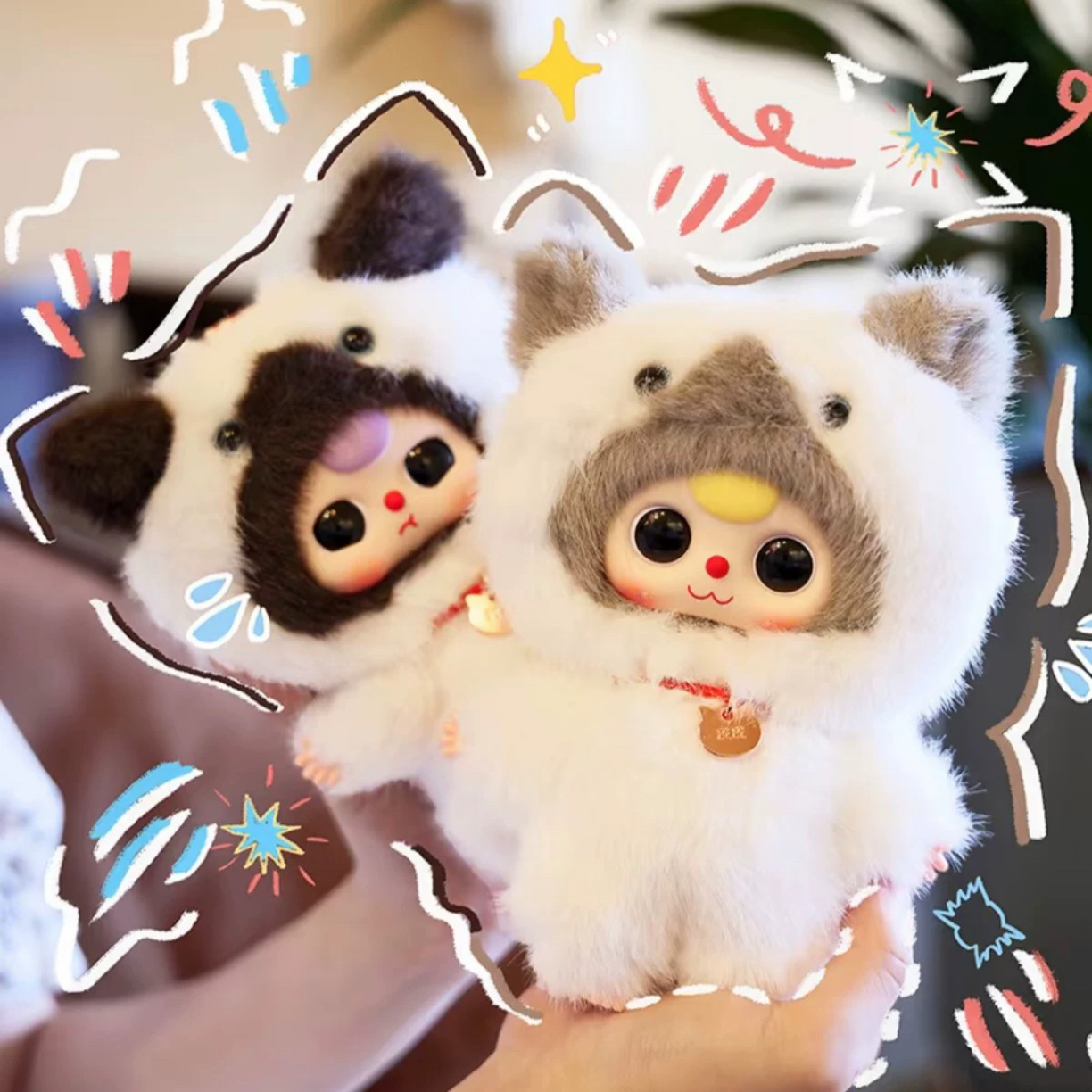 （代拆）我是谁的猫毛绒潮玩盲盒