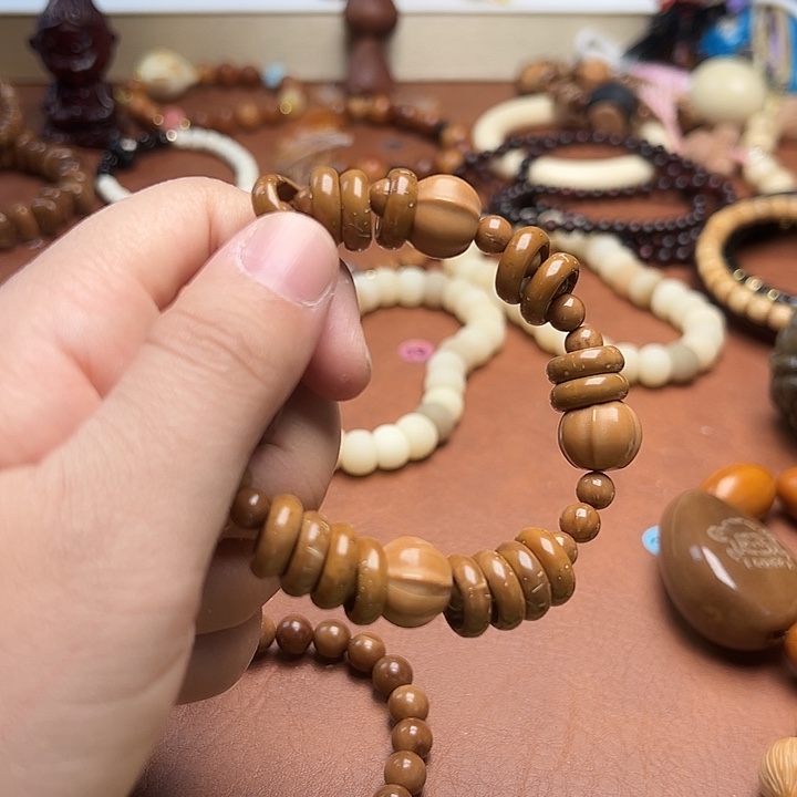 福***禄手串/手链维腊木（绿檀）17.5手围库克