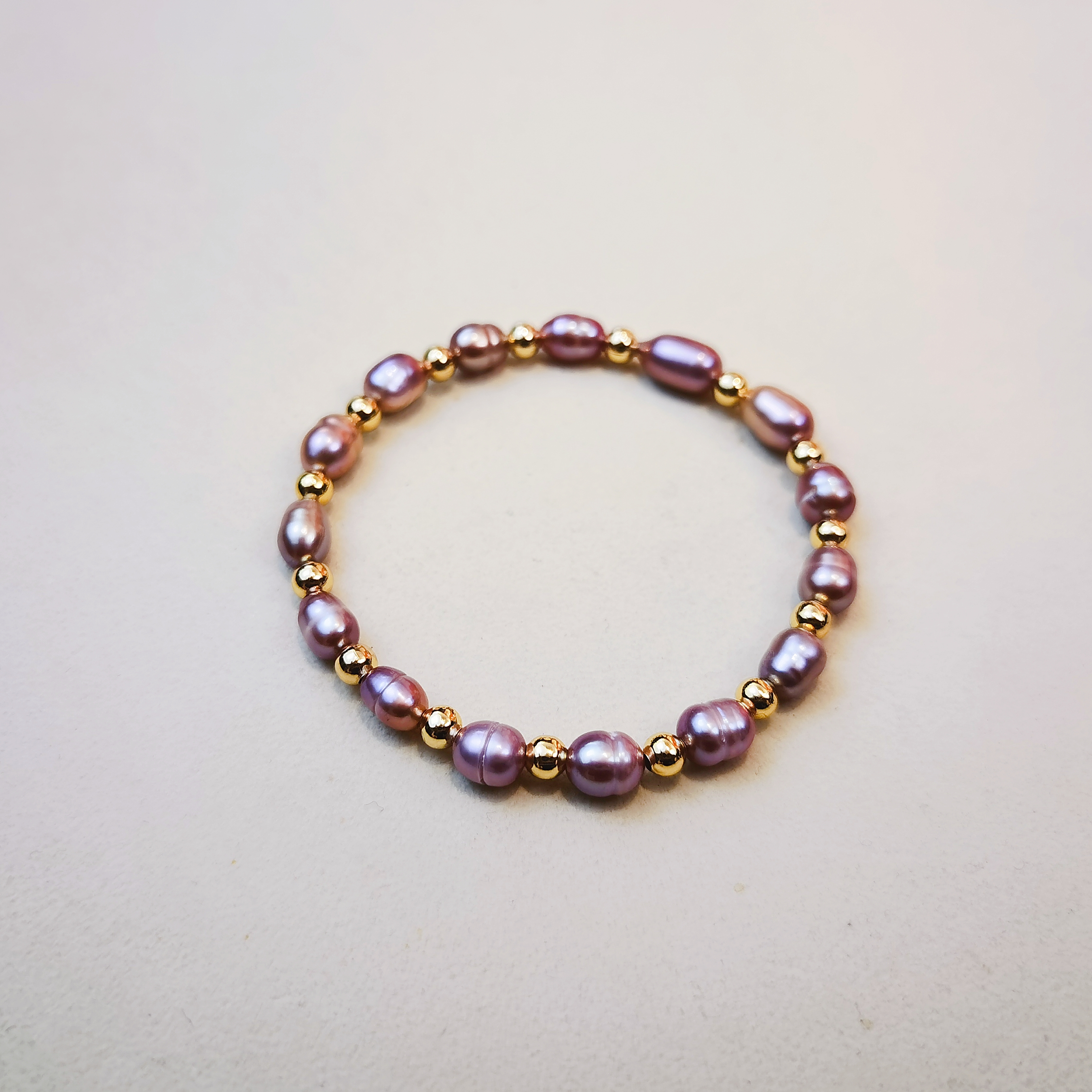 清沧 天然可刮粉真淡水珍珠 彩色珍珠手串 4009