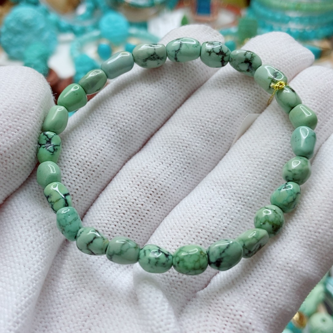 未镶嵌绿松石随型手串