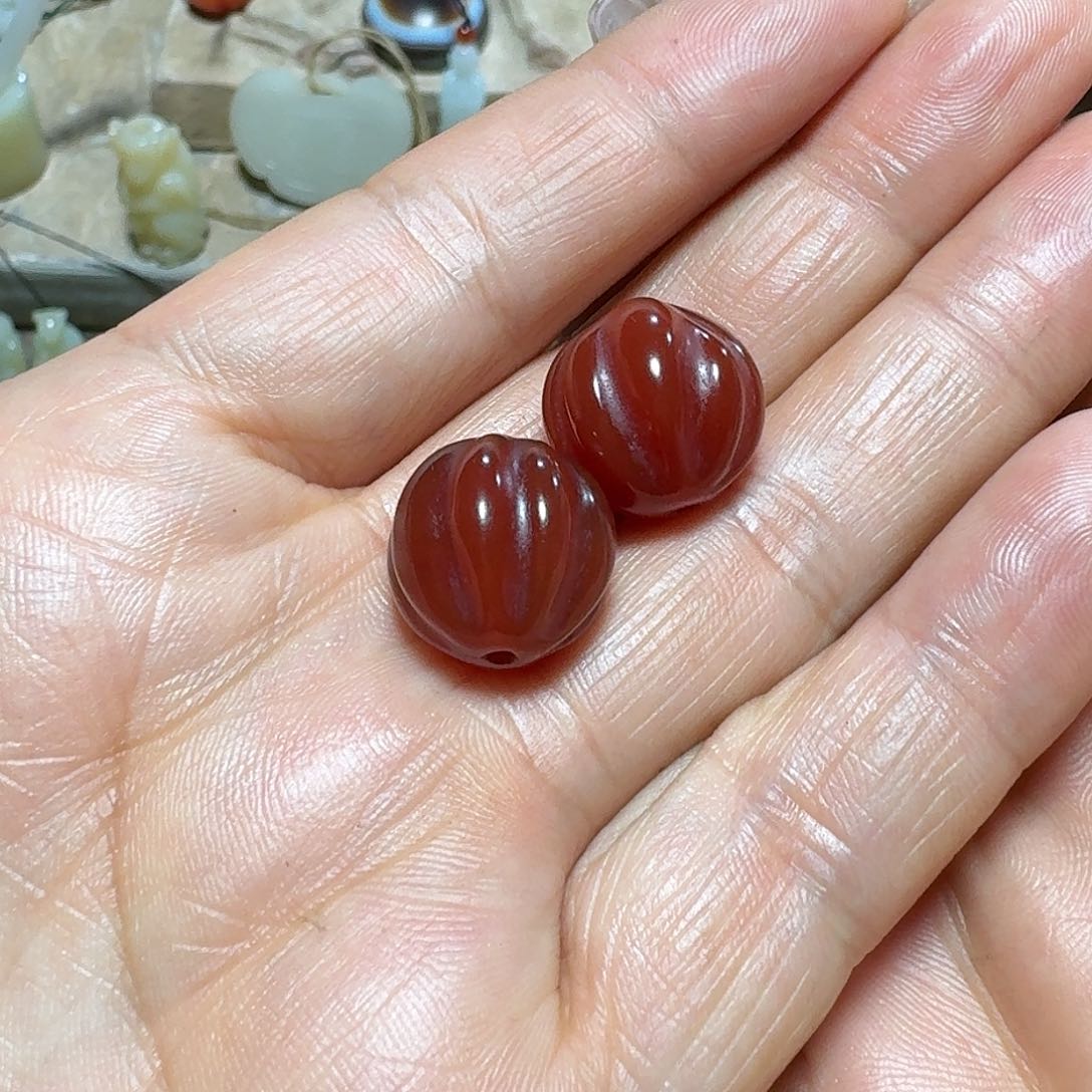 玛瑙/玉髓耳钉未镶嵌