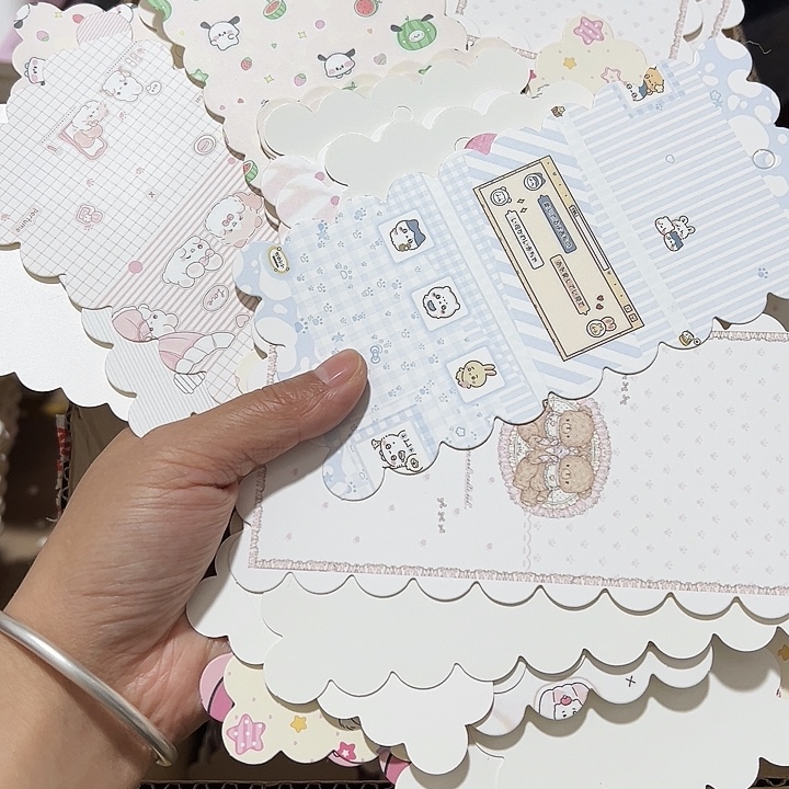 花边8×16混款100张