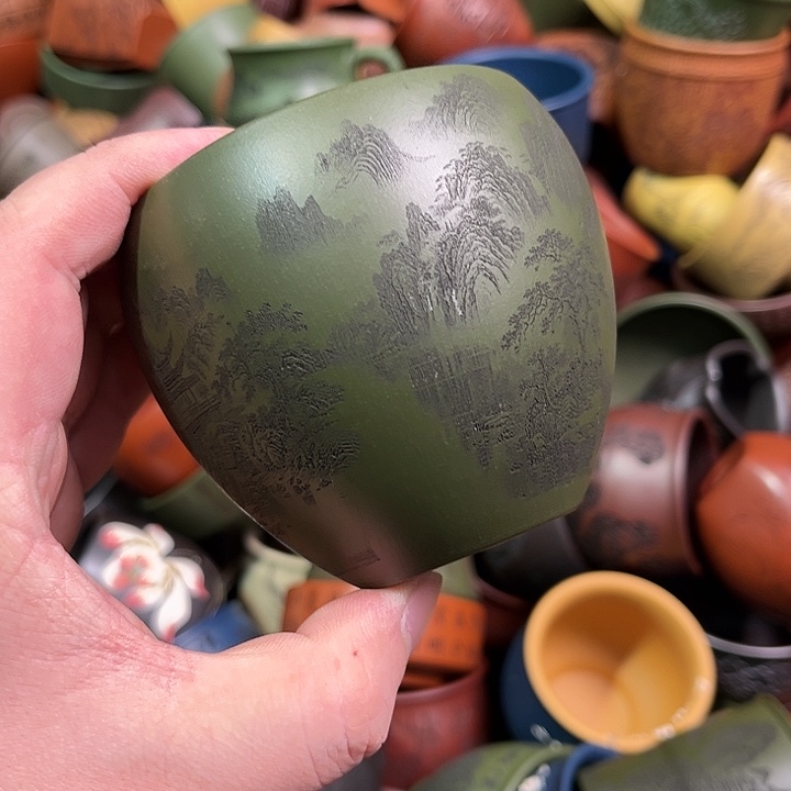 紫砂茶杯全手工紫砂主人杯