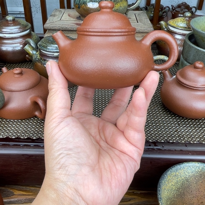 茶壶紫砂95纯红降坡