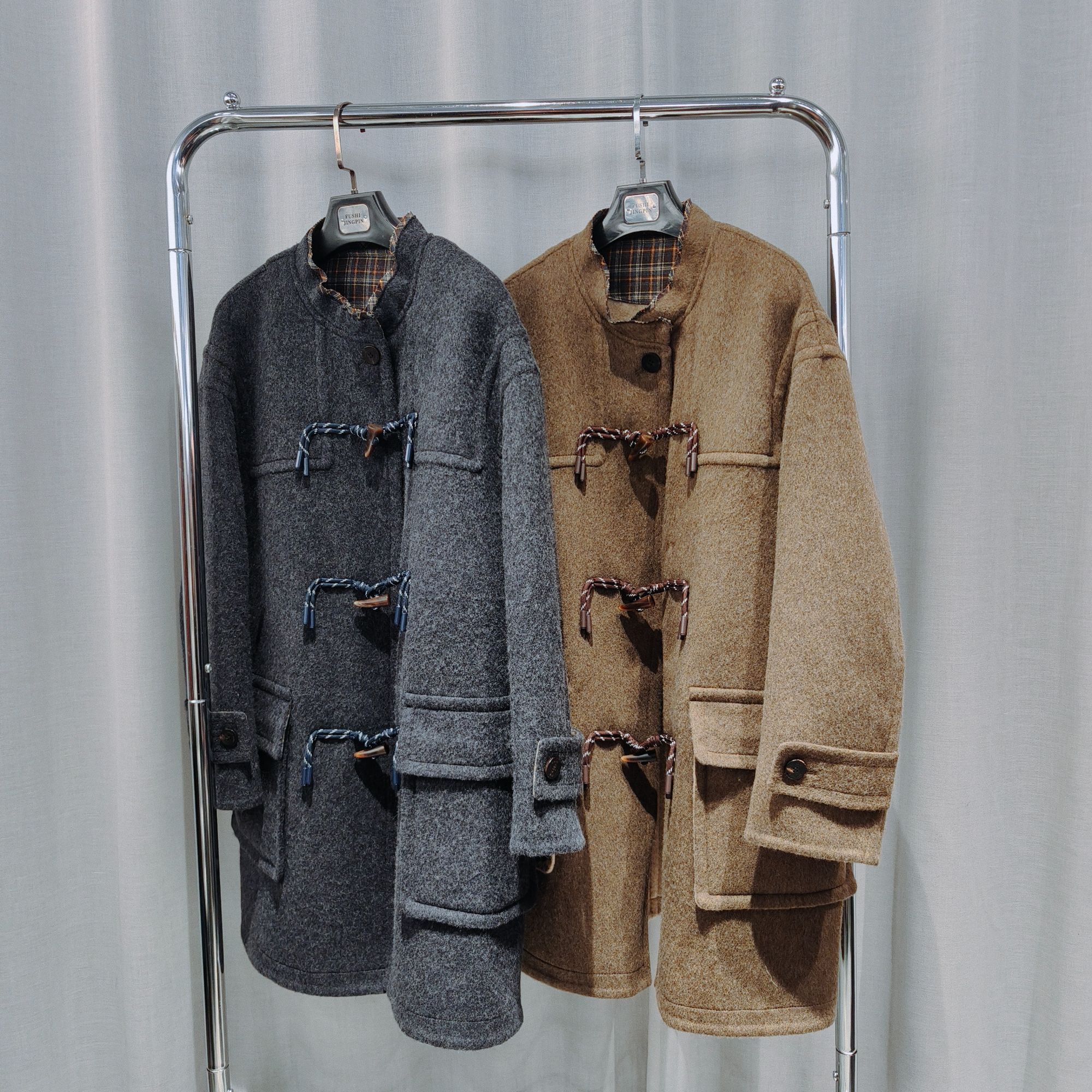 瑞迪澳新款时尚毛呢大衣HF 96512