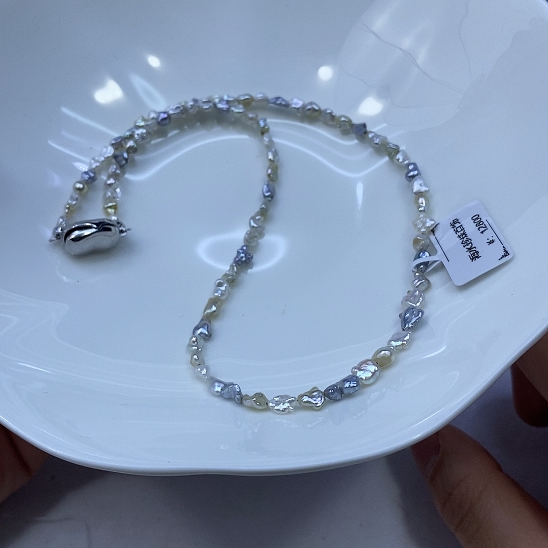 海水珍珠颈饰银S925镶嵌