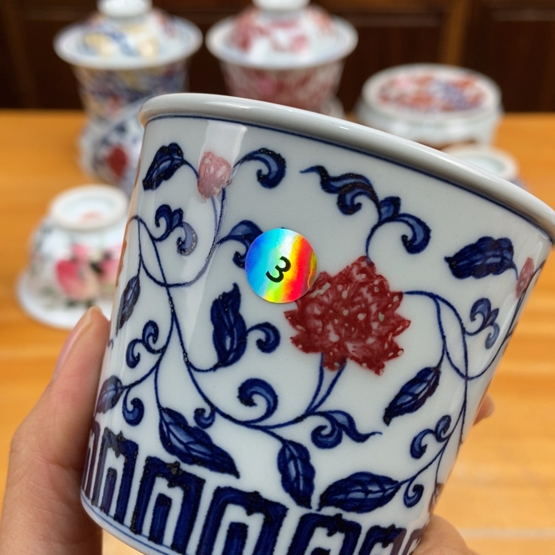 手绘现代茶具非古董