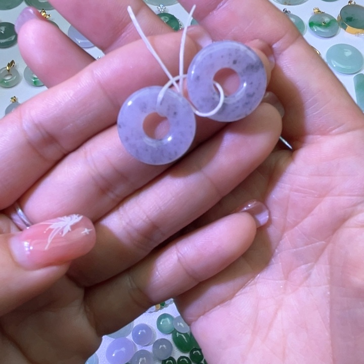 翡翠裸石天然翡翠甜甜圈