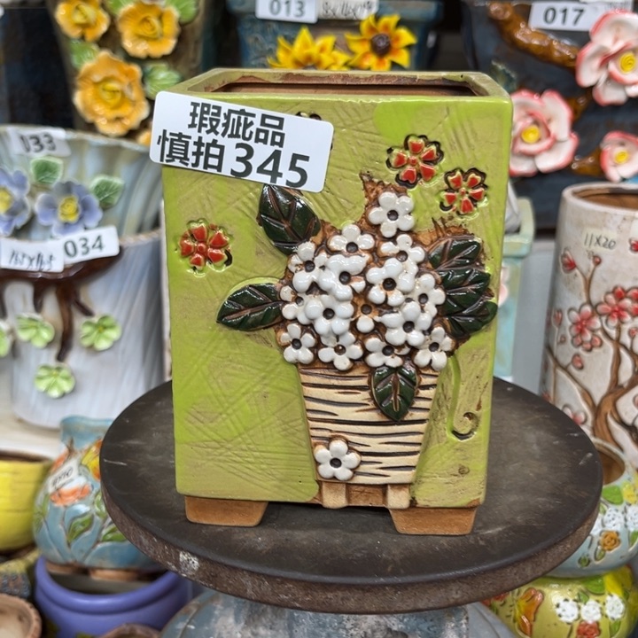 紫砂花盆粗陶材质多肉花盆