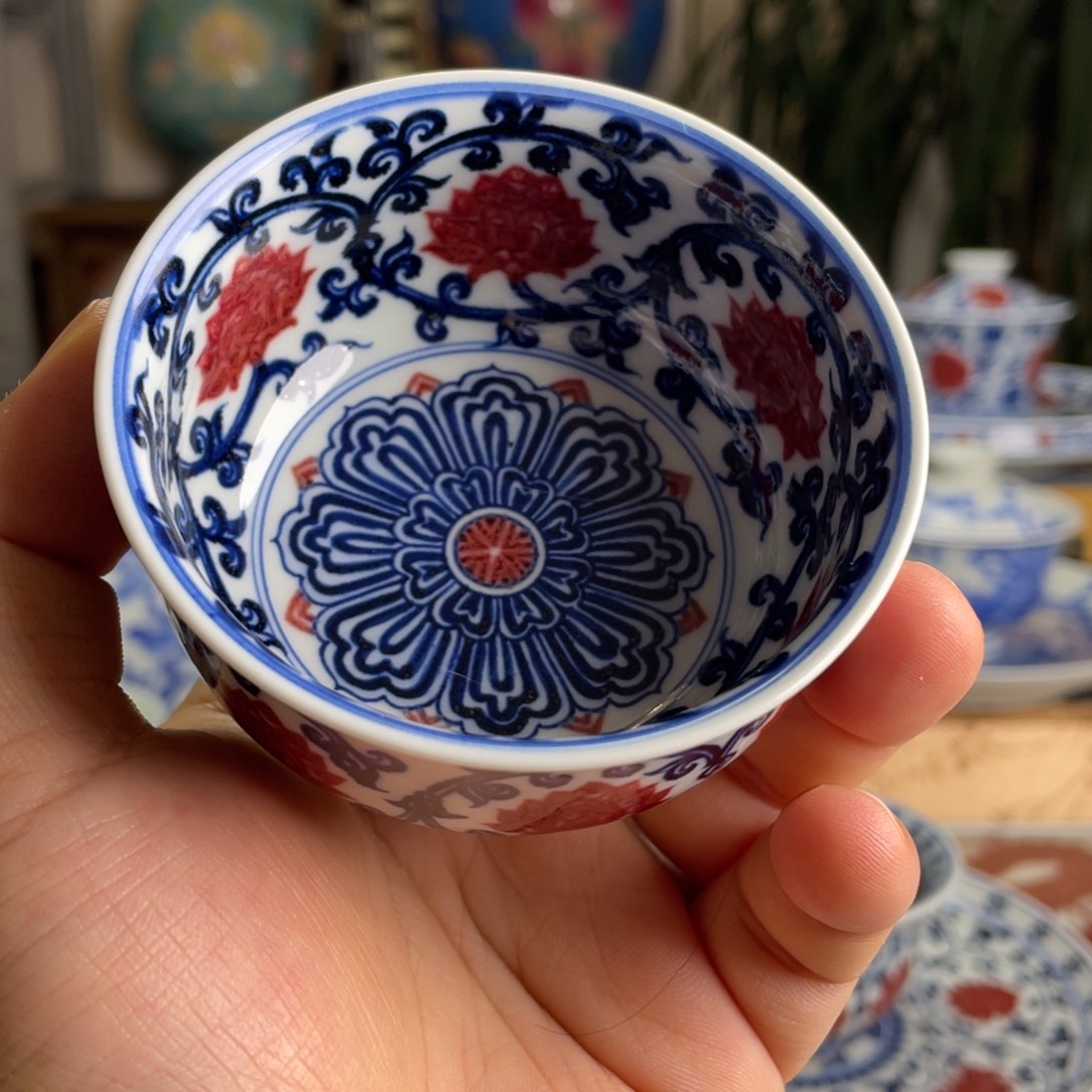 釉里红金刚莲杯子系列