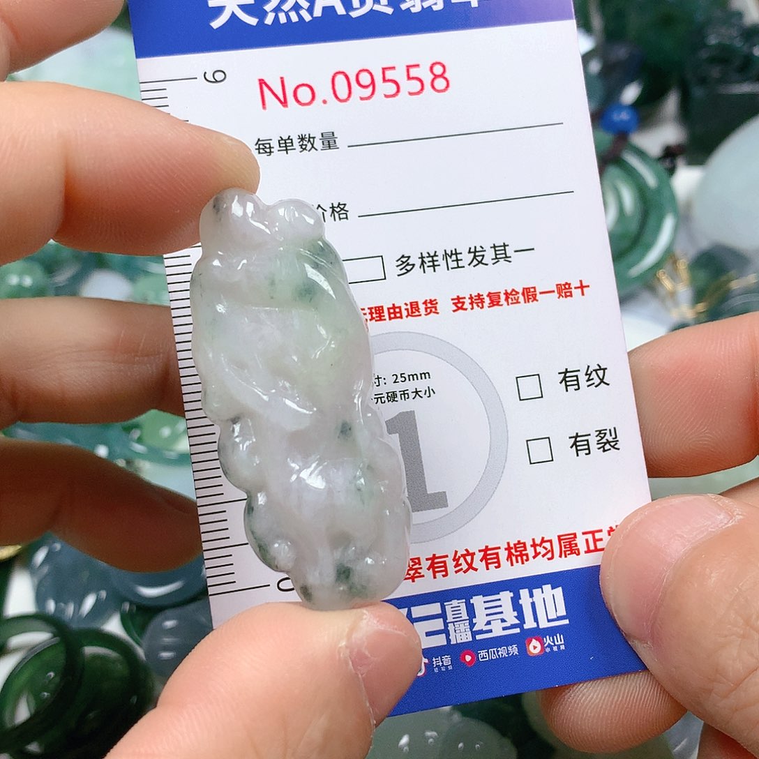 翡翠颈饰未镶嵌天然翡翠