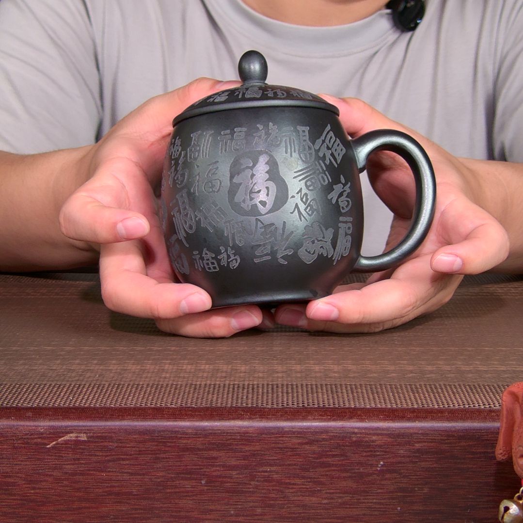 茶杯紫砂高货放漏