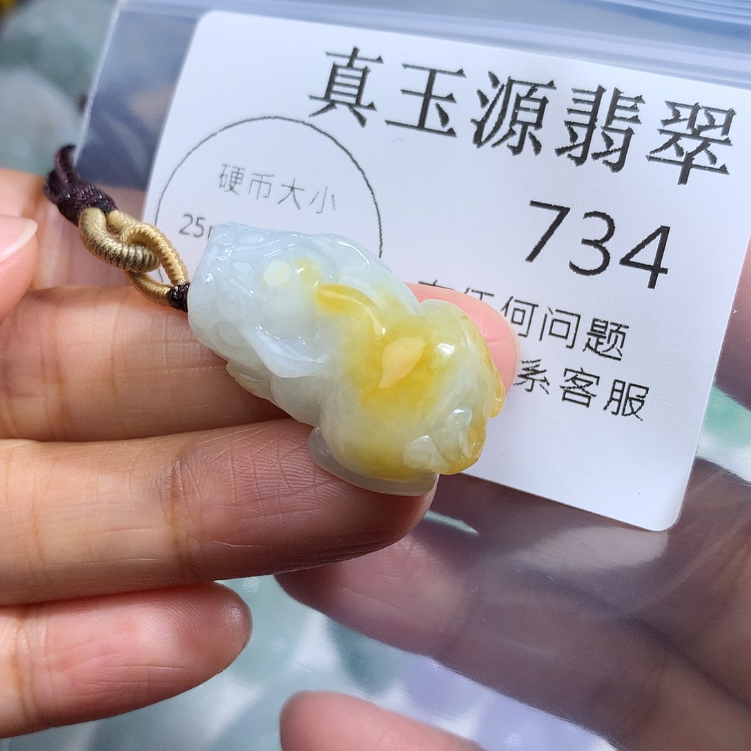 翡翠未镶嵌颈饰734