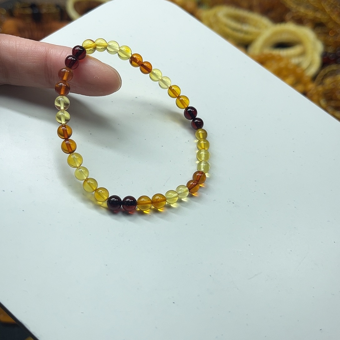 琥珀未镶嵌手串琥珀手串