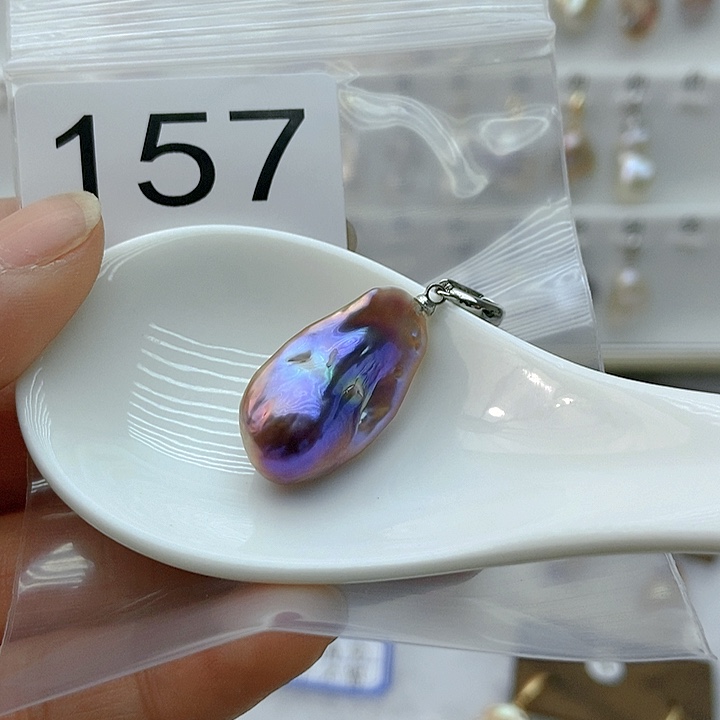 淡水珍珠颈饰银S925镶嵌