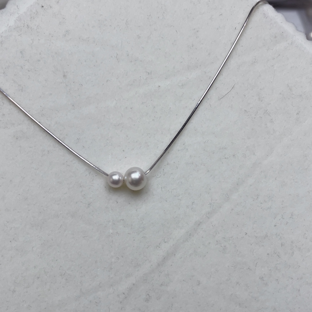 海水珍珠颈饰银S925镶嵌