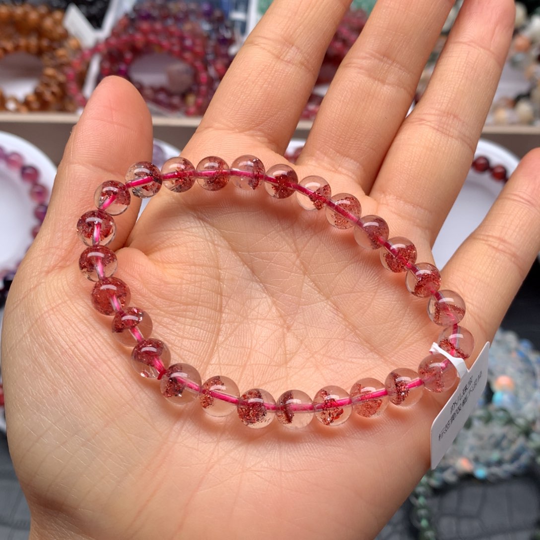 水晶手链未镶嵌金草莓M7.2