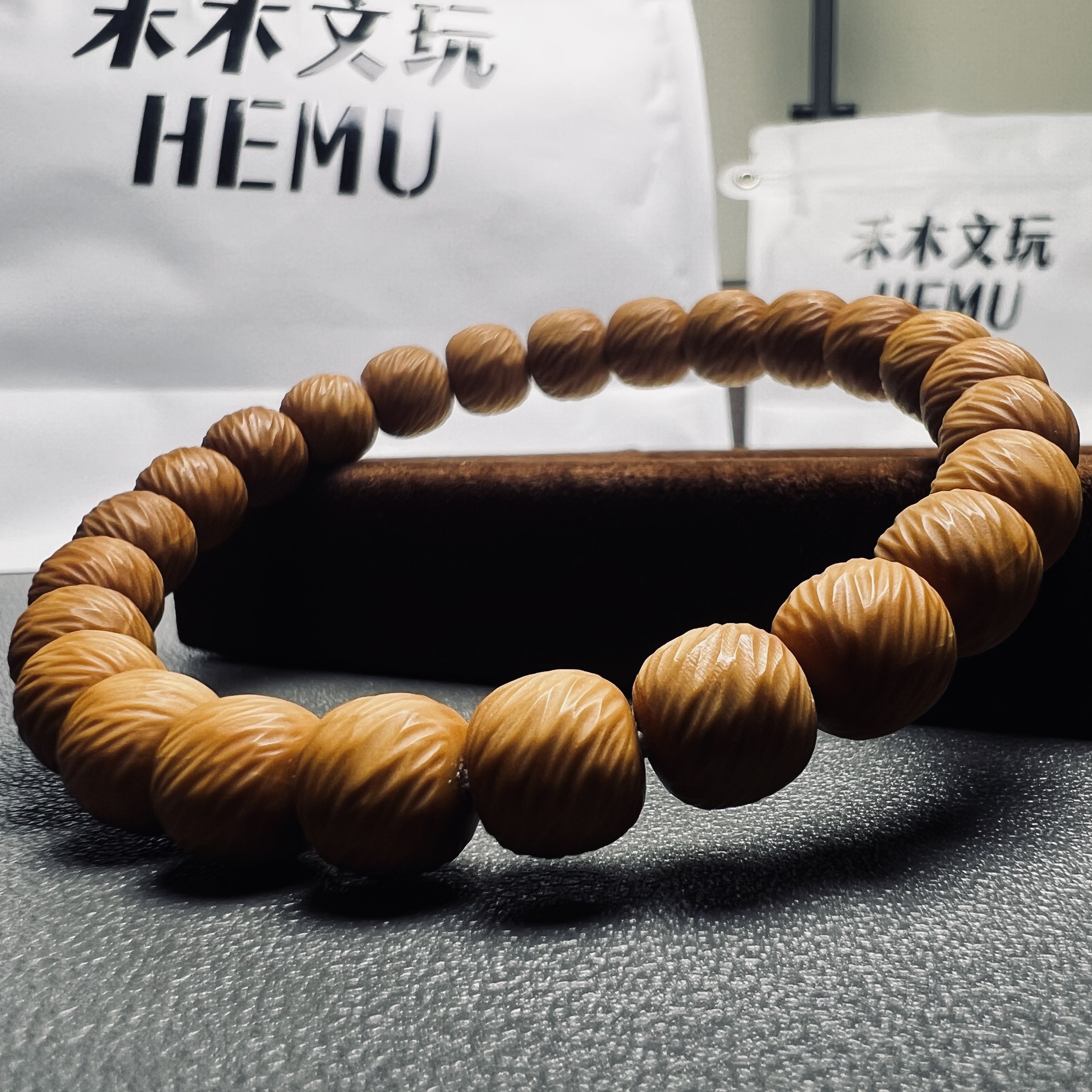 【禾木·云锦】全品精工原色猴头核桃猴头手串手串