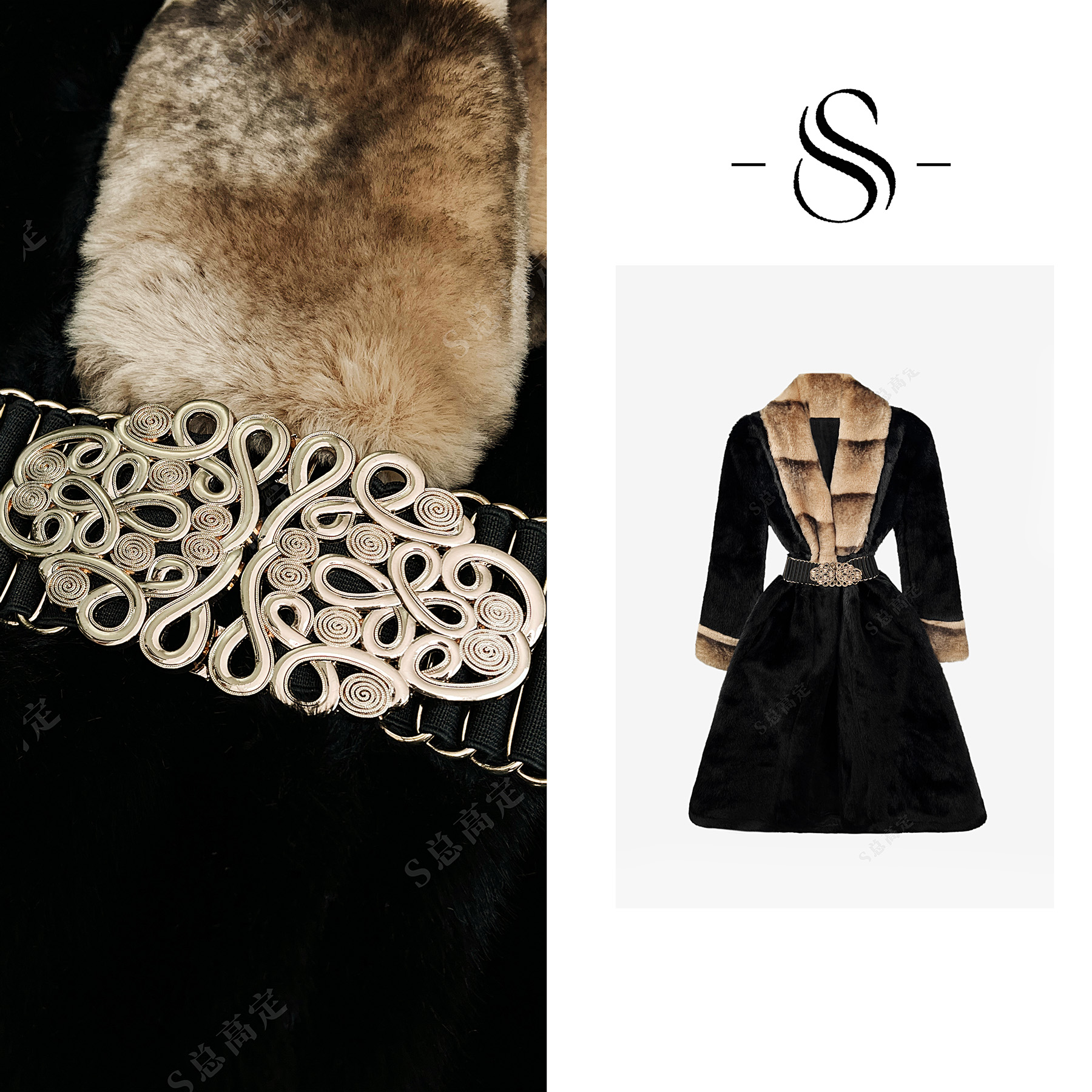 【妮妮】冬季修身型保暖轻熟风束身短外套气质网红显瘦优雅D0229