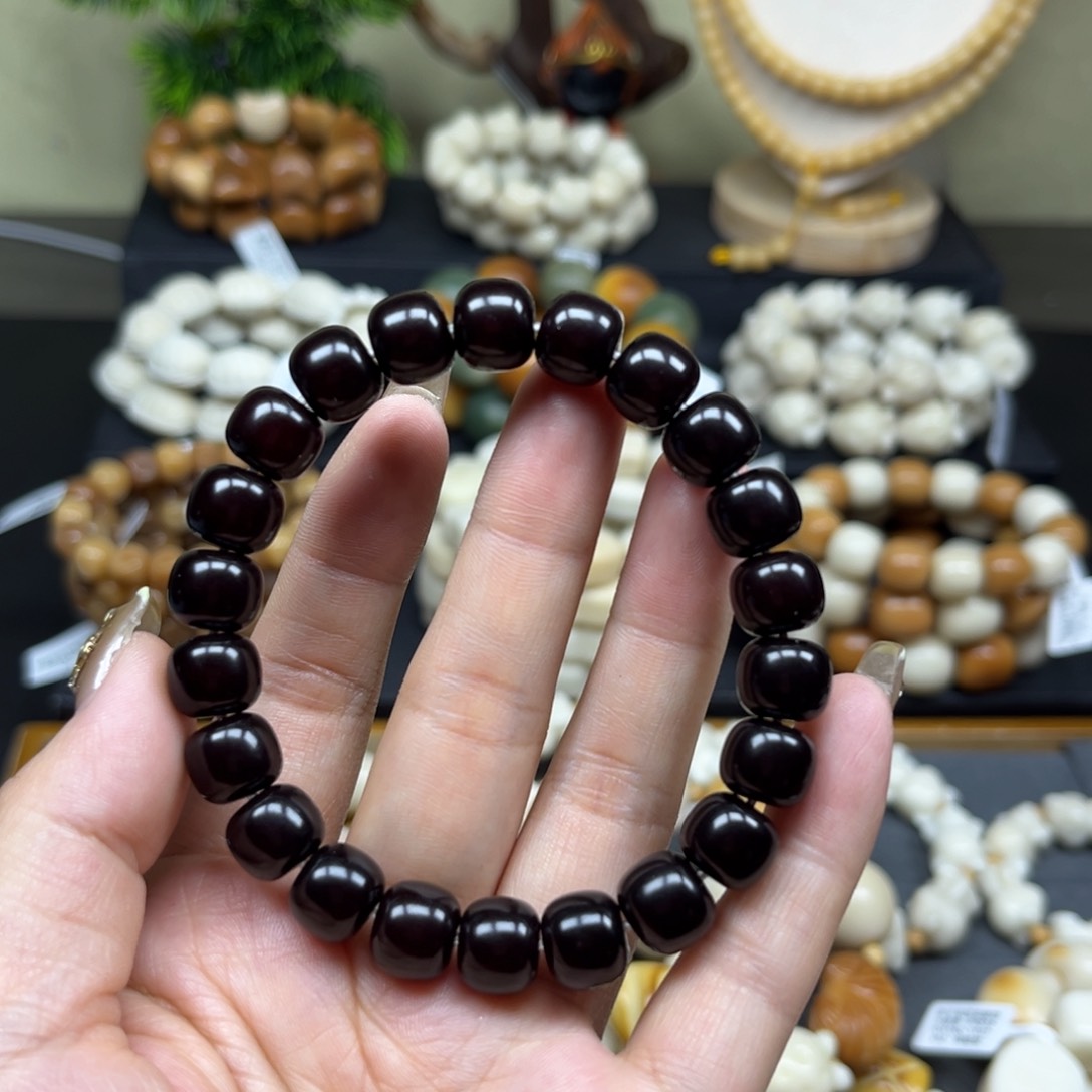 菩提根/象牙果吊坠1.13.120黑金朱朱供