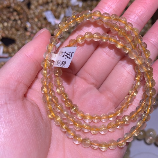 未镶嵌水晶手链三圈5m