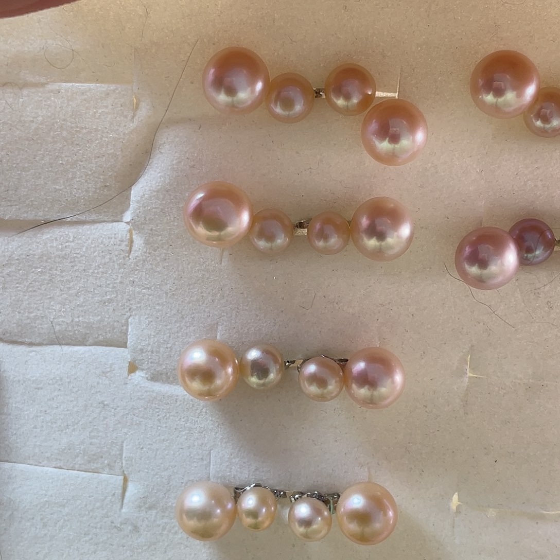 淡水珍珠耳饰未镶嵌