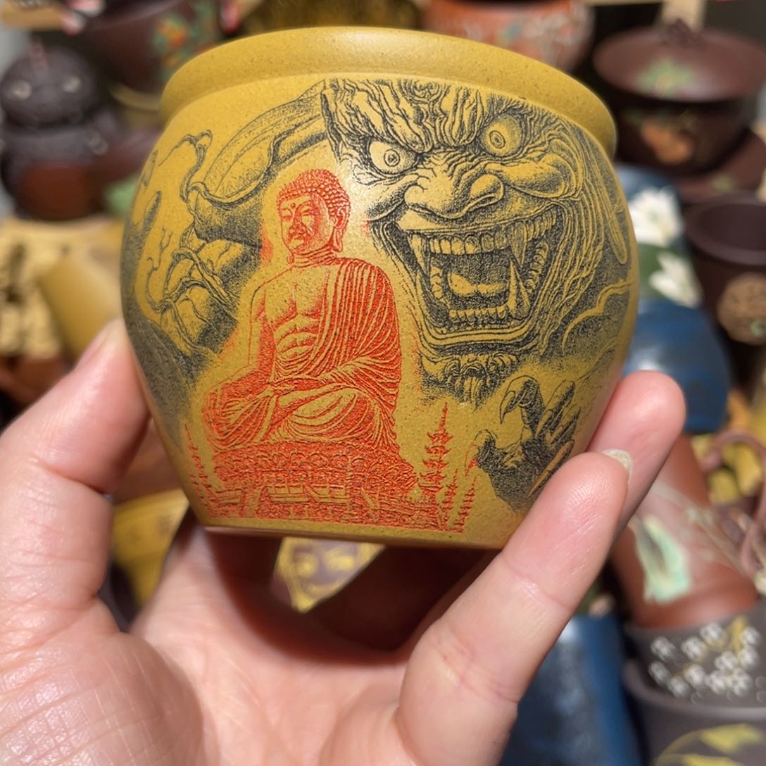 紫砂茶杯宜兴紫砂主人杯