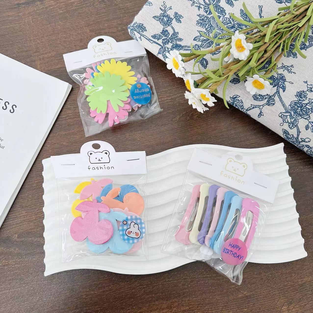 新款糖果色甜美可爱碎发BB夹(颜色款式不挑)Z1403