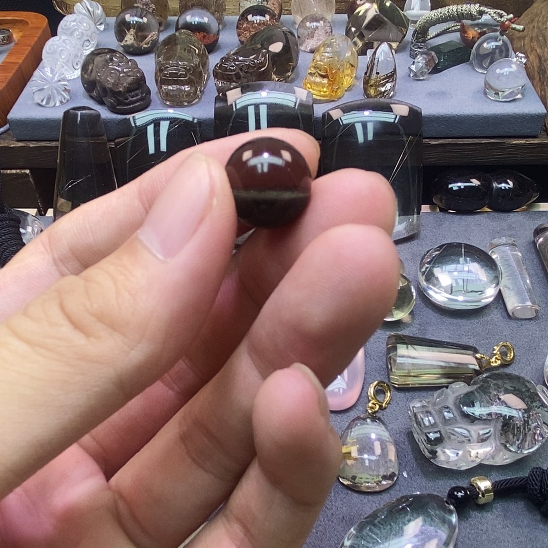 未镶嵌手链水晶定制打孔，配占扣